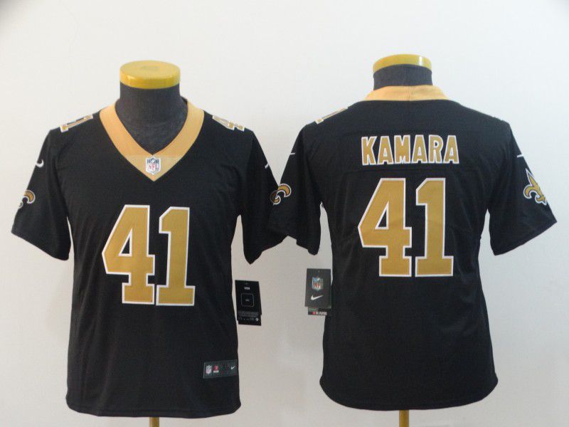 Youth New Orleans Saints #41 Kamara Black Nike Vapor Untouchable Limited Player NFL Jerseys